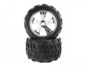Колеса в сборе 2 шт. (хромированные диски) Himoto Hi824003V