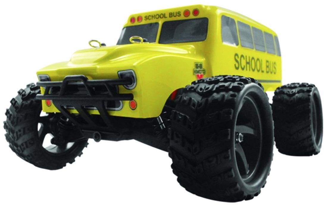 

Радиоуправляемый монстр Himoto School Bus Brushless 4WD RTR + Li-Po масштаб 1:18 E18BSL, Монстр-трак