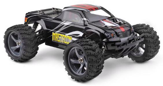 

Р/У Монстр Himoto Mastadon Brushless 4WD 2.4GHz 1/18 RTR + Li-Po и З/У (Черный), Монстр-трак
