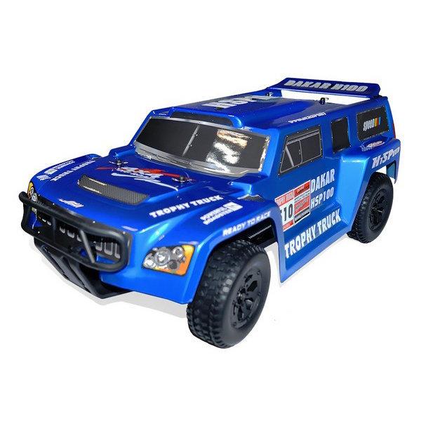 

Радиоуправляемый внедорожник HSP Trophy Truck Dakar H100 4WD RTR масштаб 1:10 2.4G - 94128-12894 (Синий), Внедорожник