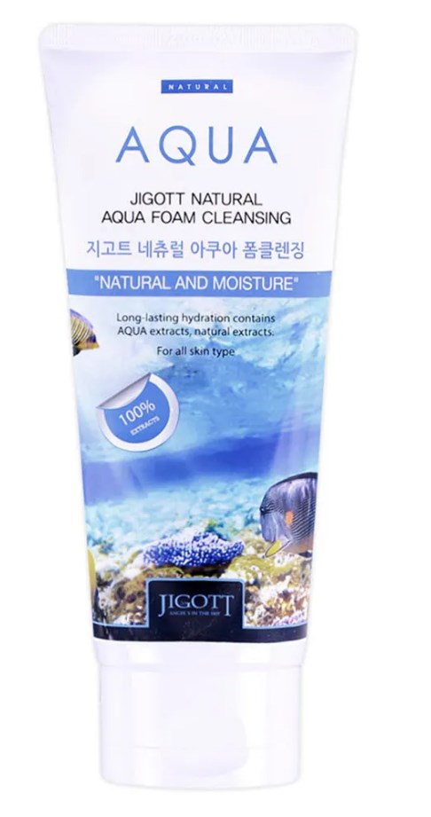 [JIGOTT] Пенка для умывания КОЛЛАГЕН JIGOTT Natural AQUA Foam Cleansing, 180 мл
