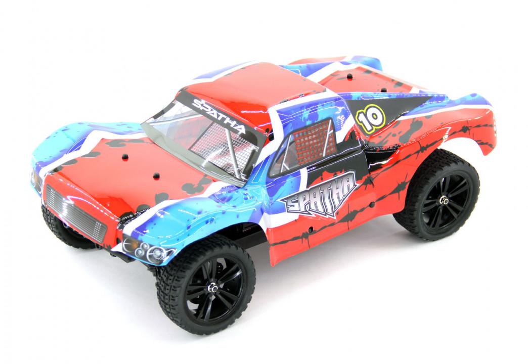 

Р/У Шорт-корс Himoto Spatha 4WD 2.4GHz 1/10 RTR + Ni-Mh и З/У E10SC (Голубой), Монстр-трак