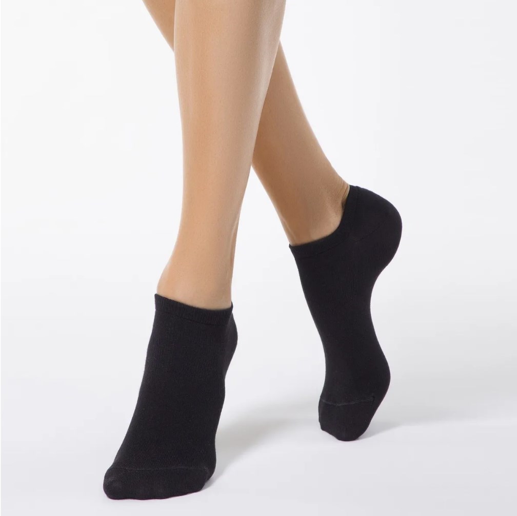 Носки женские короткие "Лучшие" (10 штуки) размер 36-41 (Черные)