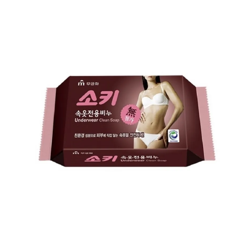 [MUKUNGHWA КОРЕЯ] Мыло хозяйственное НИЖНЕЕ/ ДЕТСКОЕ/ ЦВЕТНОЕ БЕЛЬЕ Soki, 150 гр
