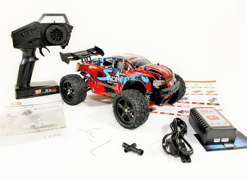 Радиоуправляемая трагги Remo Hobby S EVO-R Brushless UPGRADE 4WD 2.4G 1/16 RTR-RH1665UPG (Красный)