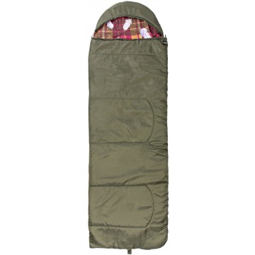 Спальный мешок БАТЫР СОК-4 (220*70) зелёный (холлофайбер) Helios											
