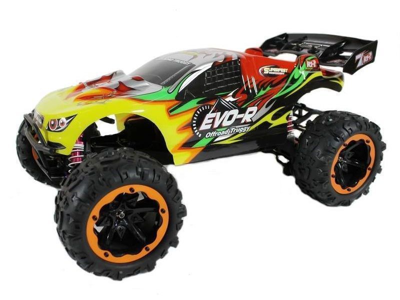 

Р/У Трагги Remo Hobby EVO-R Brushless 4WD 2.4GHz 1/8 RTR + Li-Po и З/У + тюнинг RH8066 (Красный), Трагги