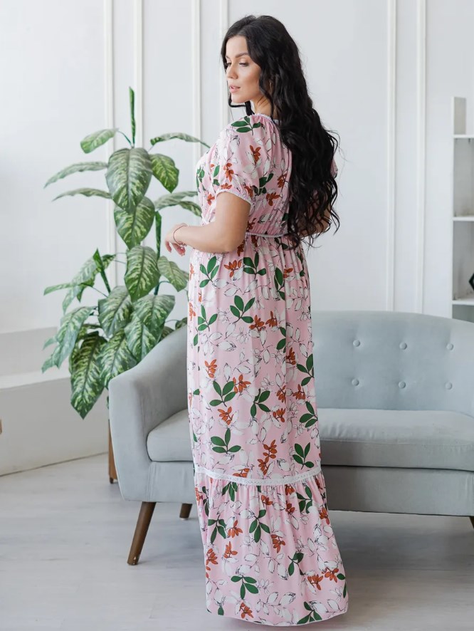 Платье Лето 3, Розовый (44)