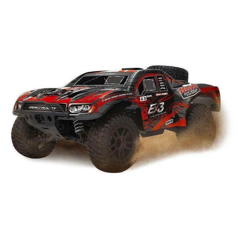 

RH10EX3 Радиоуправляемый шорт-корс Remo Hobby 10EX3 4WD RTR масштаб 1:10 2.4G арт.RH10EX3, шт (Красный)