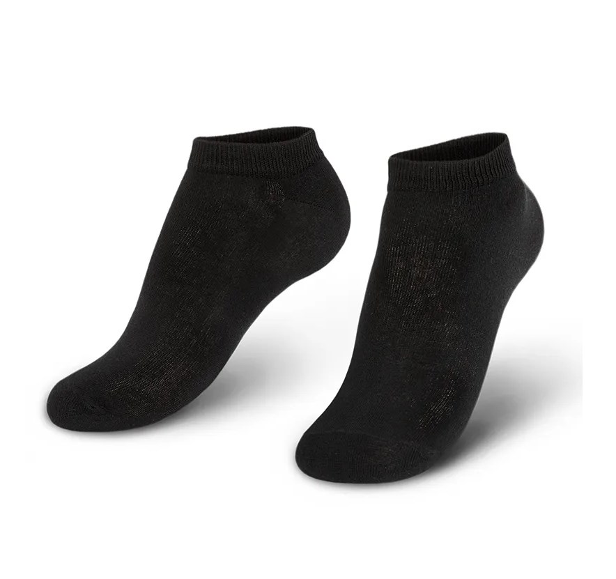 Носки мужские короткие "Спорт" размер 42-48 набор (6 штук) (Черные)