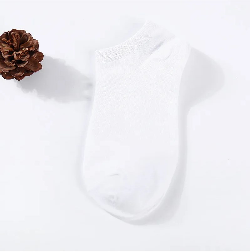 Носки мужские короткие Бамбук размер 42-48 набор (12 штук) (Белые)