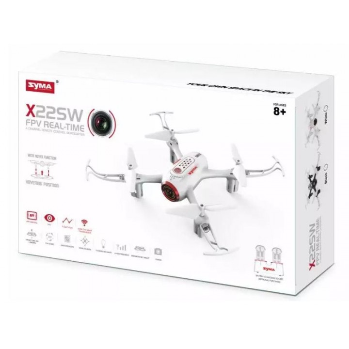 Радиоуправляемый квадрокоптер SYMA X22SW RTF 2.4G (Белый)