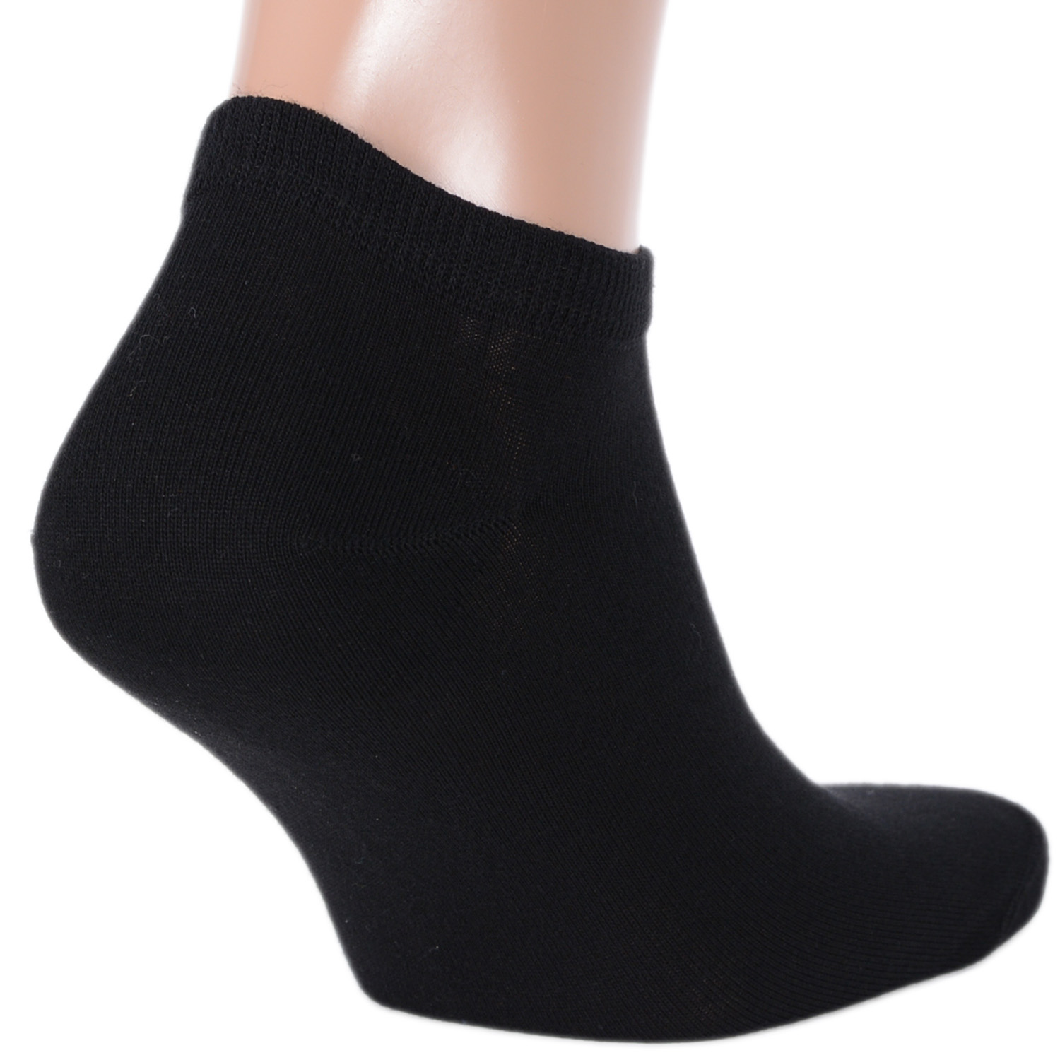 Носки мужские короткие Бамбук размер 42-48 набор (6 штук) (Черные)