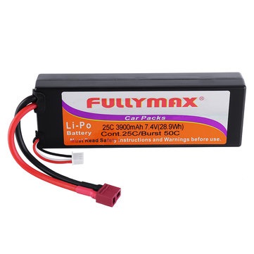 Аккумулятор 7.4V 3900mAh 25C LiPo 2S T-plug Fullymax - HSP03204