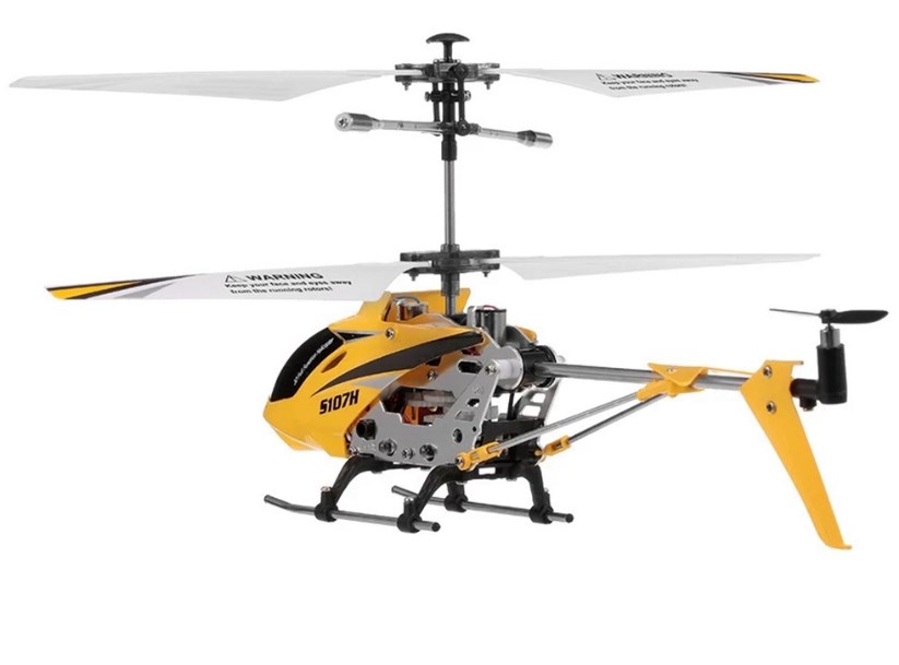 Радиоуправляемый вертолет Syma S107H RTF 2.4GHz с барометром арт.S107H (Желтый)
