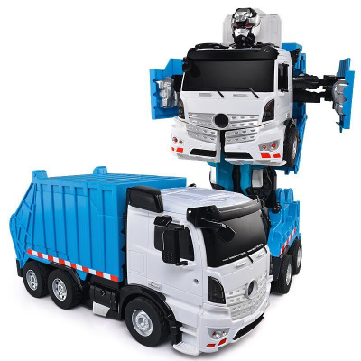 Радиоуправляемый робот-трансформер Jiaqi *Мусоровоз* - TT676 (Синий)