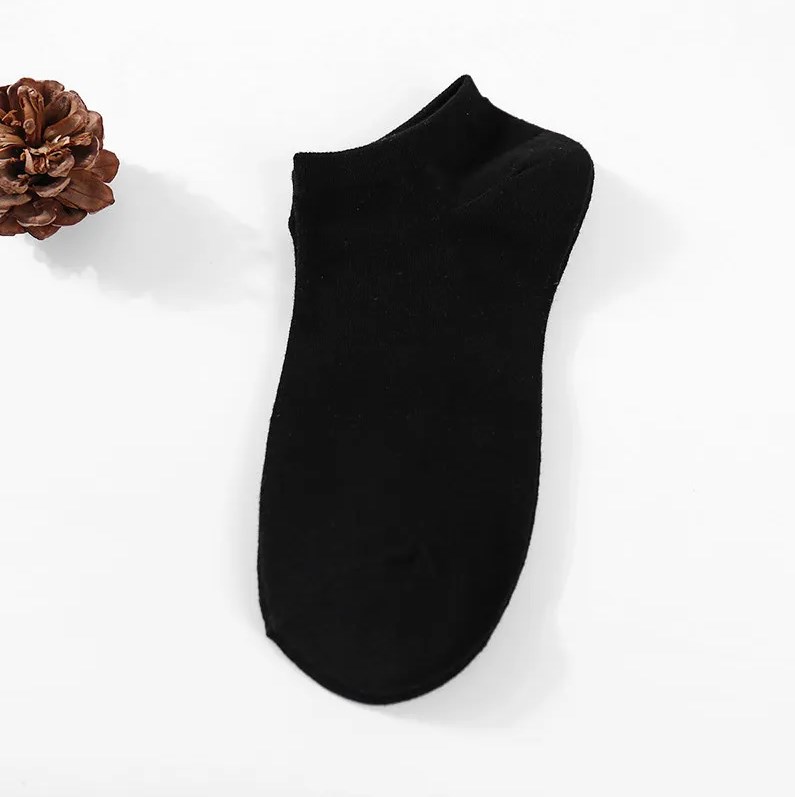 Носки мужские короткие "Спорт" размер 42-48 набор (12 штук) (Черные)