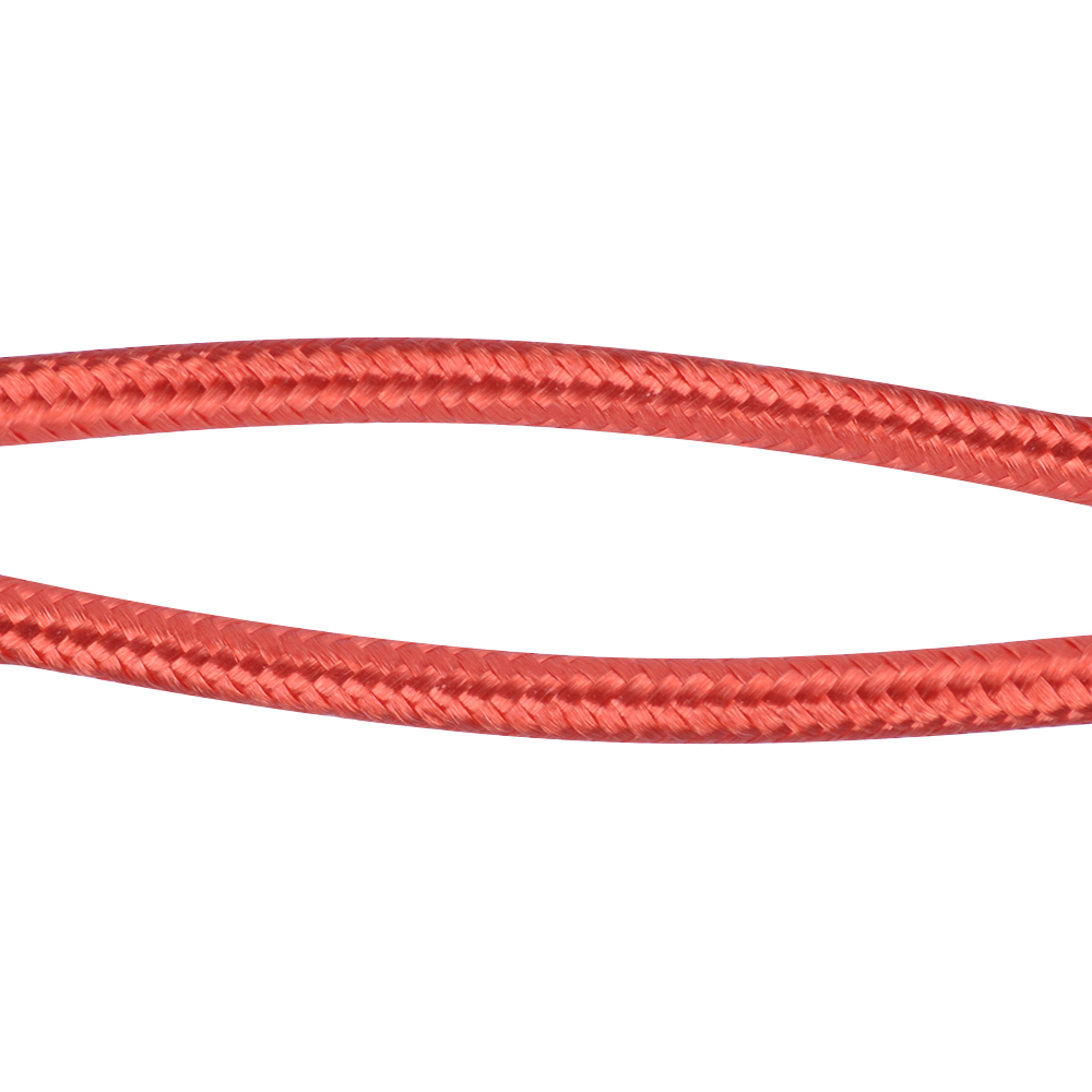 Кабель для IPhone в нейлоновой оплетке USB - Lightning 2.4A, 1 метр (Красный)