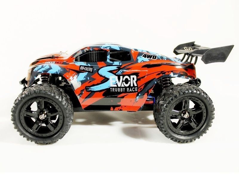 Р/У трагги Remo Hobby S-EVOR Brushless 4WD 2.4G 1/16 RTR + Li-Po и З/У (Красный)