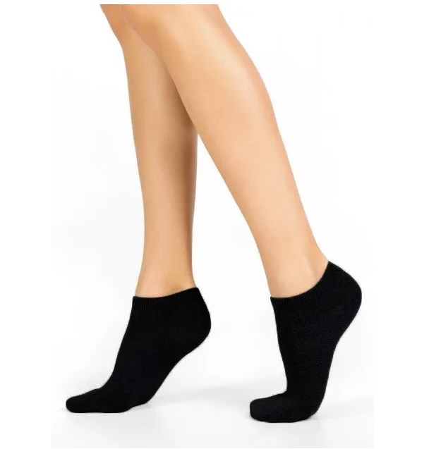 Носки женские короткие "Лучшие" (10 штуки) размер 36-41 (Черные)