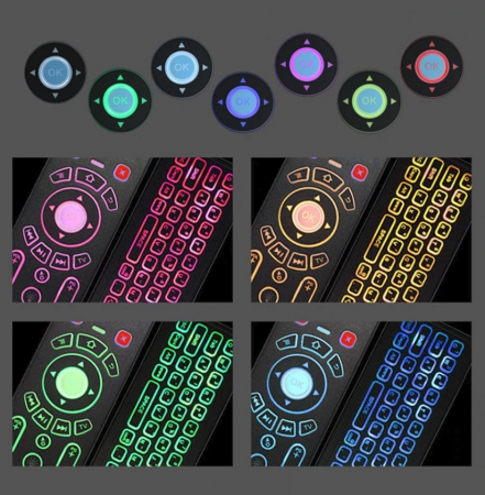 Пульт T6 с руской клавиатурой, Air Mouse и голосовым вводом