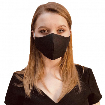 Защитная маска для лица двухсторонняя узорная