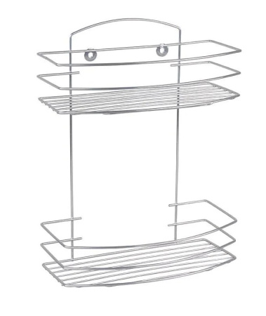 Полка прямоугольная с радиусом хром зеркало ППР