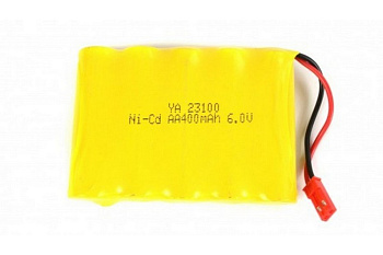 Аккумулятор Ni-Cd 400mAh, 6V, JST для Huina 1510, 1520, 1530, 1540, 1586