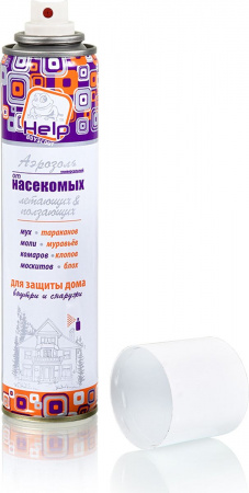 Аэрозоль от ползающих и летающих насекомых Help, инсектицидный, 180мл