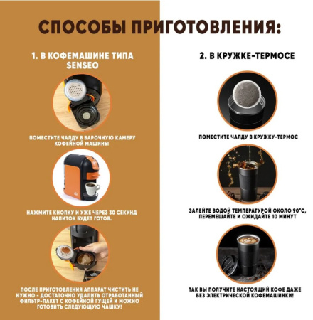 Кофе натуральный молотый в чалдах Testa Rossa, 30 чалд