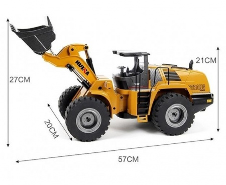 Радиоуправляемый погрузчик бульдозер HUI NA TOYS масштаб 1:14 2.4G - HN1583