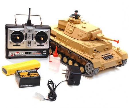 Радиоуправляемый танк Heng Long DAK Panzerkampfwagen IV Ausf F-1 Pro масштаб 1:16 - 3858-1Pro V6.0