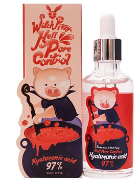 Elizavecca Сыворотка для лица ГИАЛУРОНОВАЯ КИСЛОТА Hell-Pore Control Hyaluronic Acid 97%, 50 мл