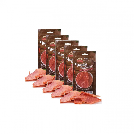 Мясные чипсы из свинины, 5 пачек