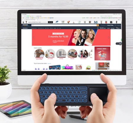 Пульт T6 с руской клавиатурой, Air Mouse и голосовым вводом