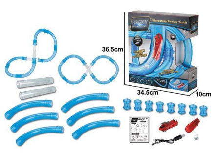 Р/У трек гоночный в трубе Chariots Speed Pipes (светится) 16 деталей - CH-022-5