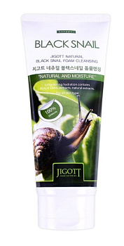 [JIGOTT] Пенка для умывания МУЦИН УЛИТКИ JIGOTT Natural BLACK SNAIL Foam Cleansing, 180 мл