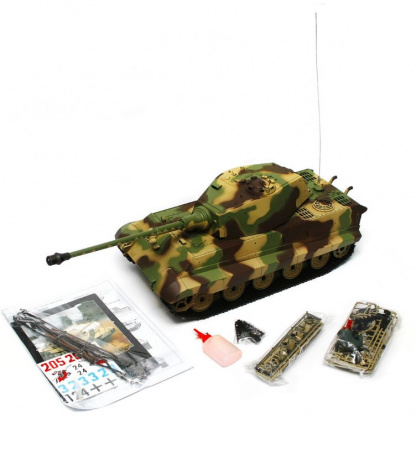Радиоуправляемый танк Heng Long German King Tiger 1 Henschel масштаб 1:16 2.4G - 3888A-1