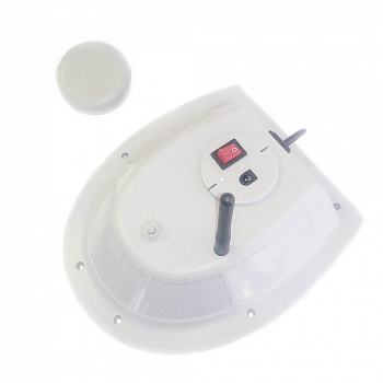 Крышка корпуса в сборе (с ходовым огнем, антенной, разъемом, выключателем, приемником) - JABO-2DL