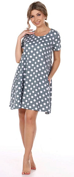 Платье женское VL-614 Горох Зеленый