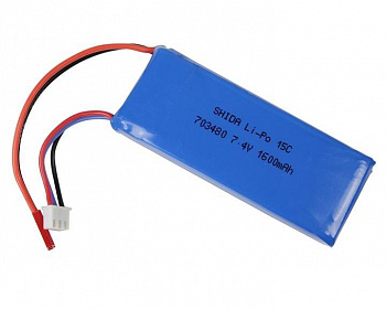 Аккумулятор Li-Po 7.4V 1600mAh для гексакоптера WLtoys V323 арт.V323-09